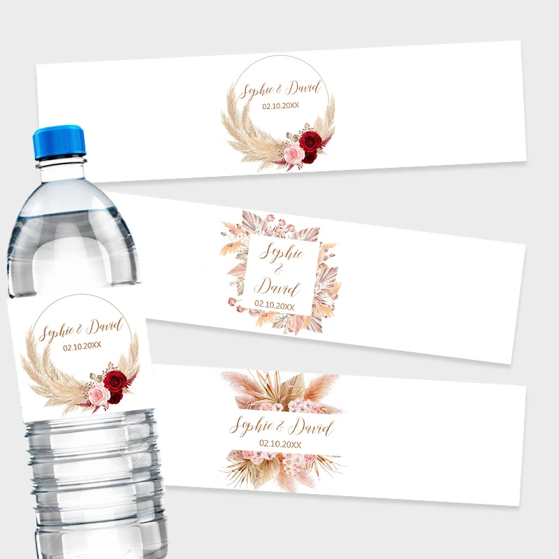 Zwitsal Baby Products - 30pcs Pampas Grass Design Bottle Wraps