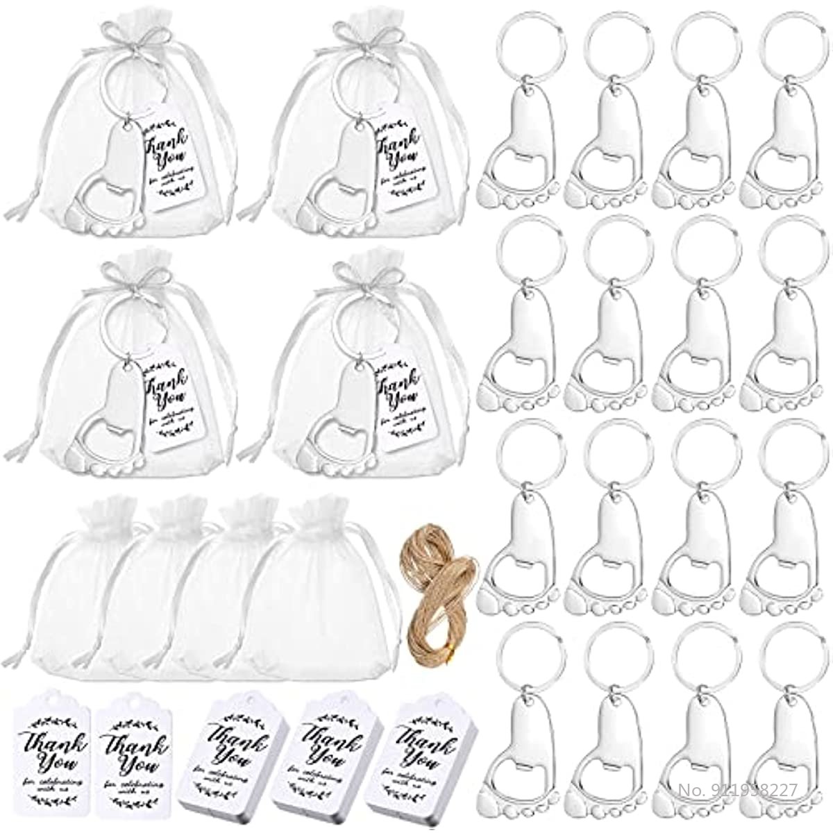 50-Piece Baby Footprint Key Ch - Zwitsal Baby Products 评论和价格