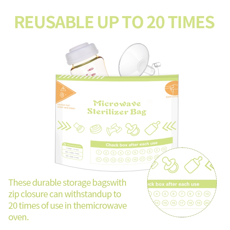 10Pcs Reusable BPA Free Microw - Zwitsal Baby Products 评论和价格